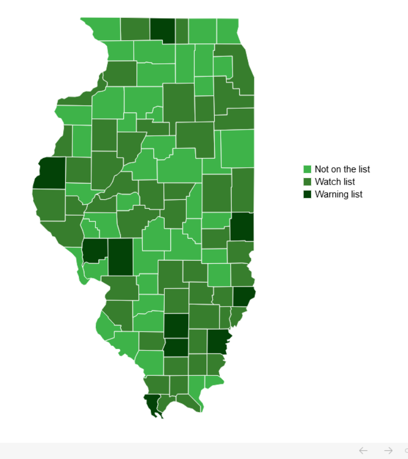 Almost Half of Illinois’ Counties are on the Poverty Watch or Warning ...